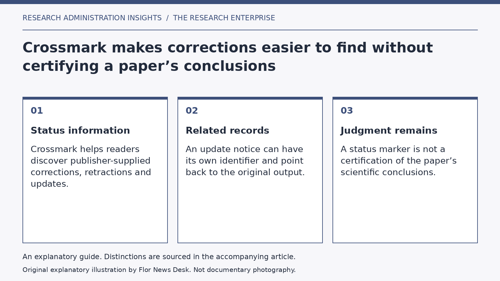 Explanatory diagram: Status information; Related records; Judgment remains.