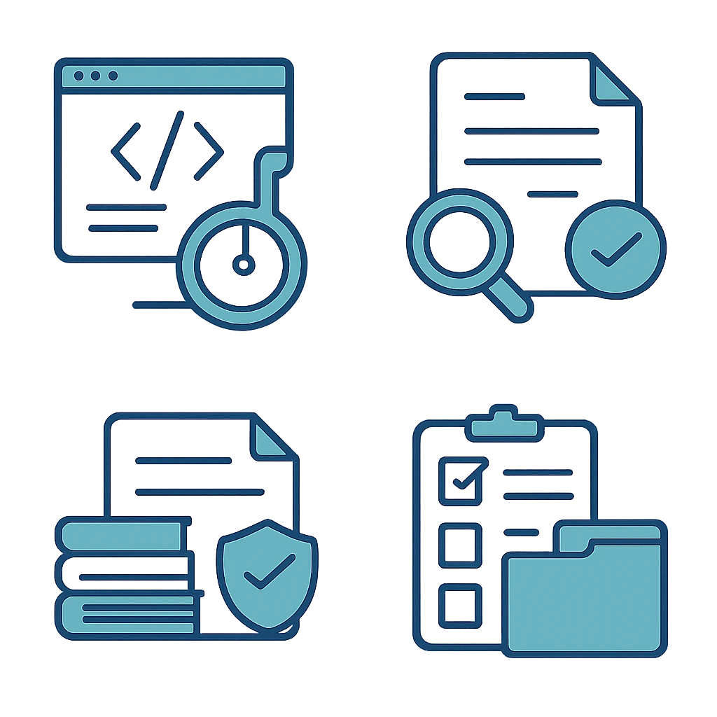 Documented policy and transparent editorial decisions for Accessible HTML, PDFs, figures, and submission systems