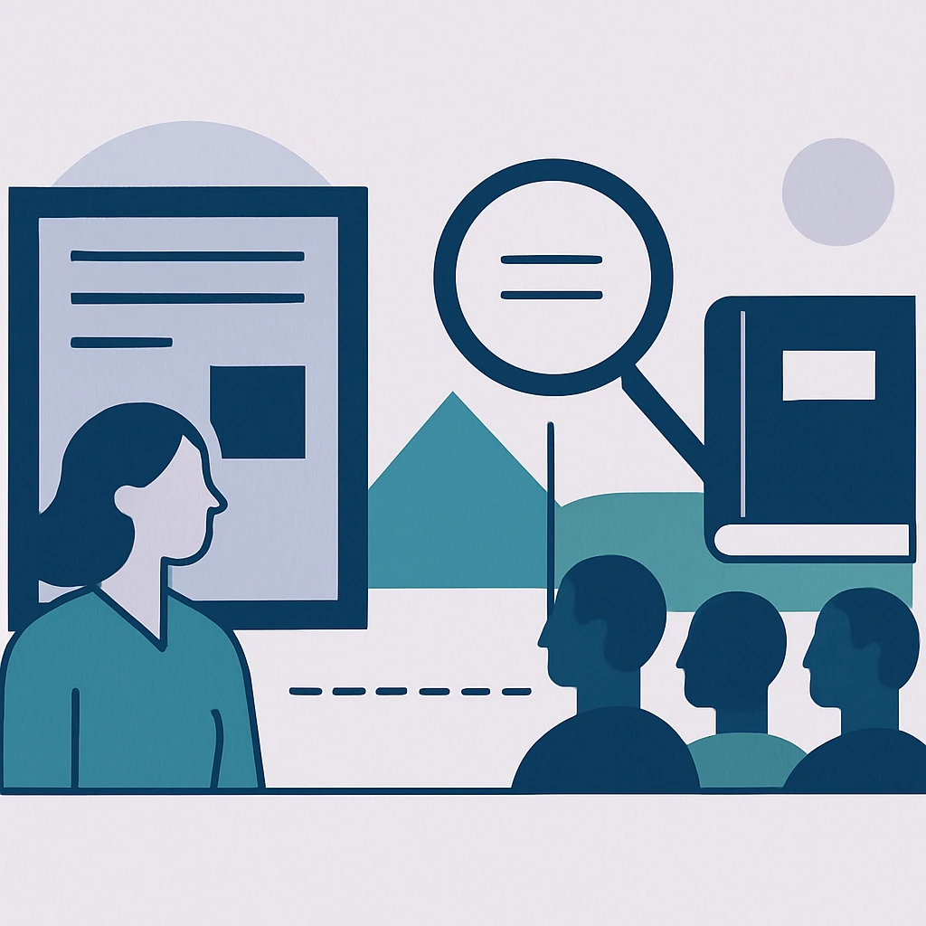Editorial illustration representing Journal subject boundaries, audience, and accepted research