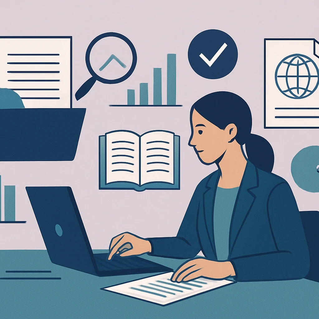 Editorial illustration representing Editorial explainers and practical research administration guidance