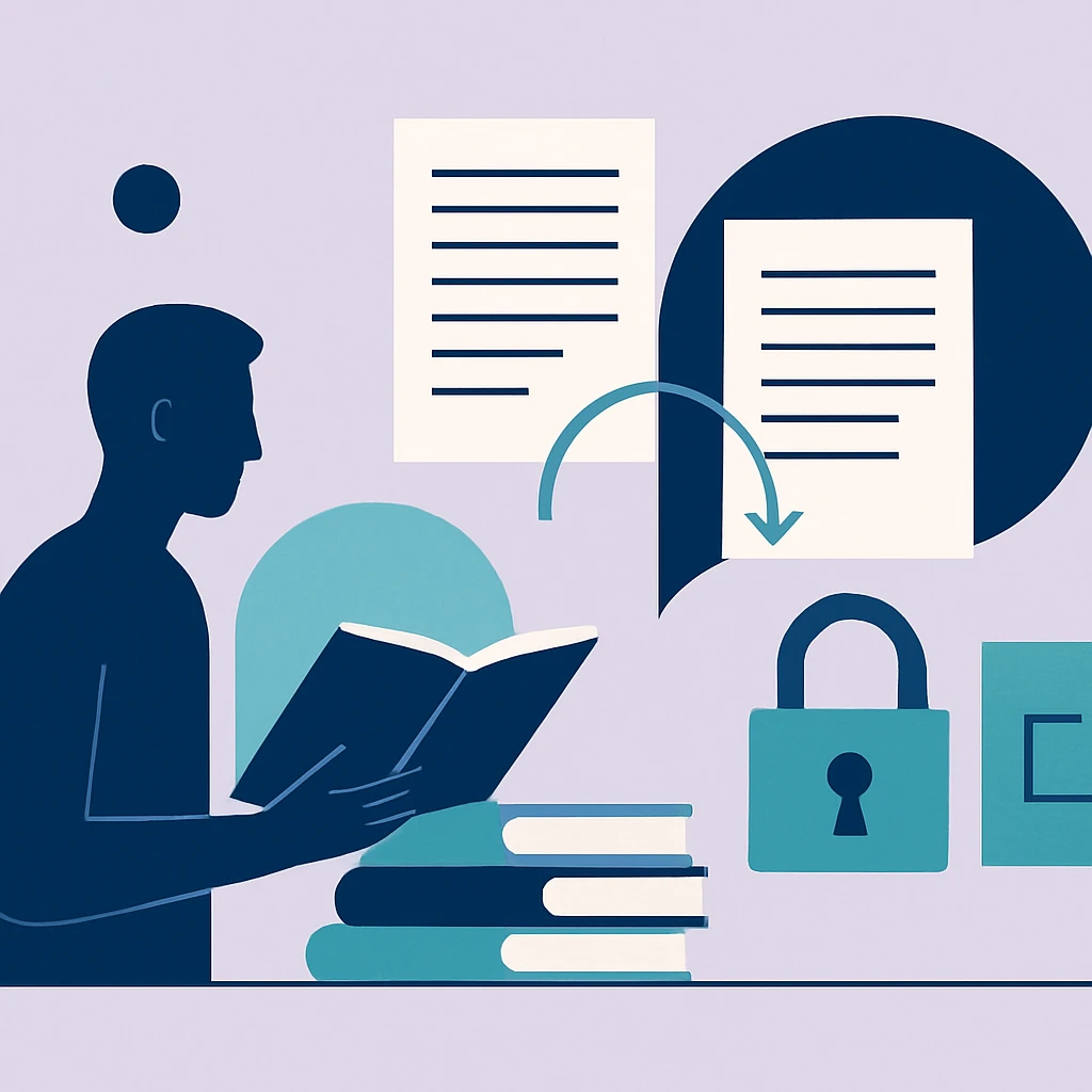 Editorial illustration representing Post-publication changes and scholarly record preservation