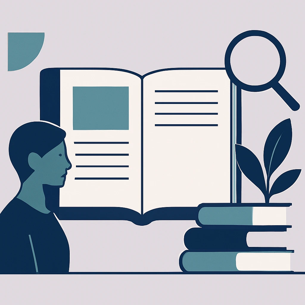 Editorial illustration representing Latest published journal issue