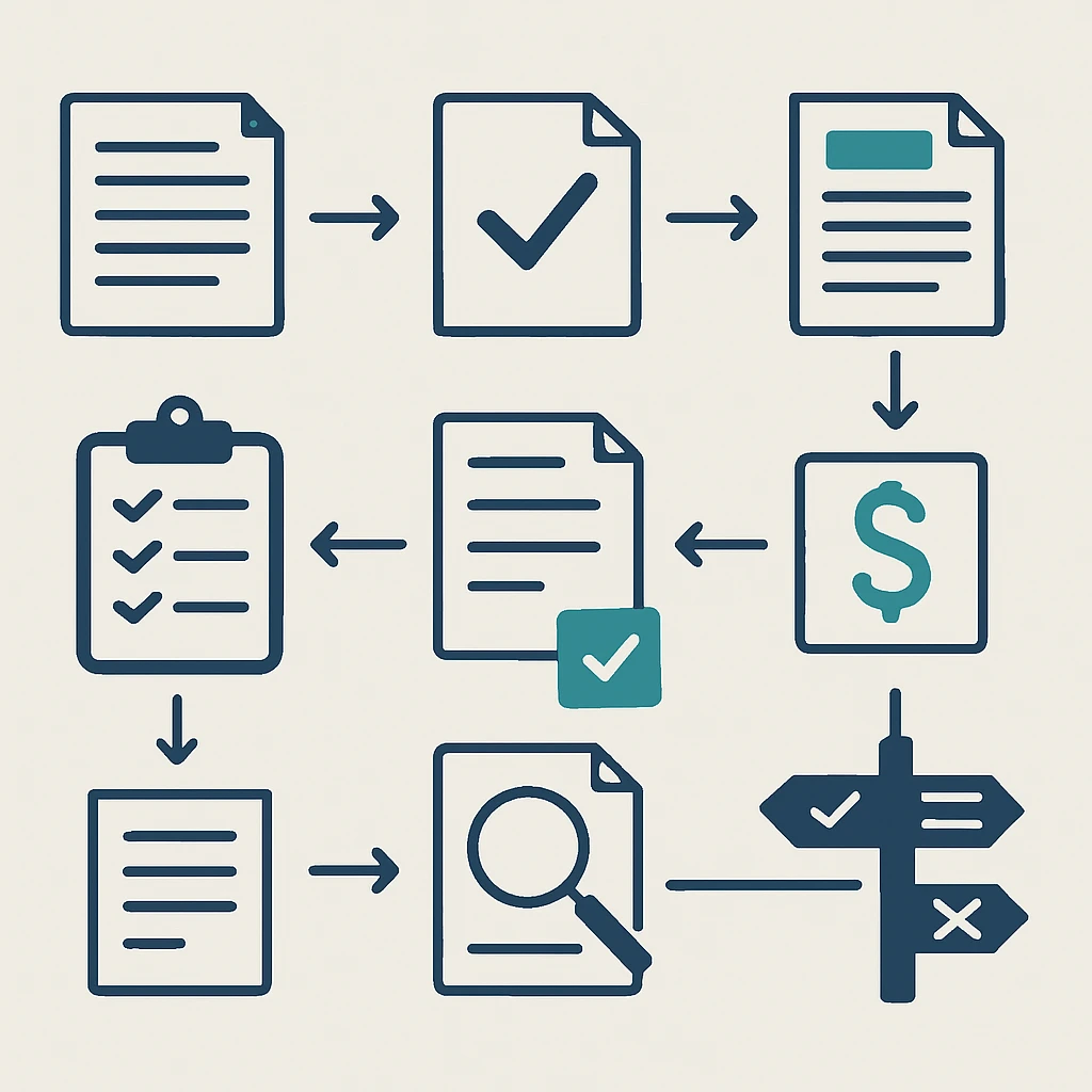 Connected steps in the a practical grant proposal development timeline process
