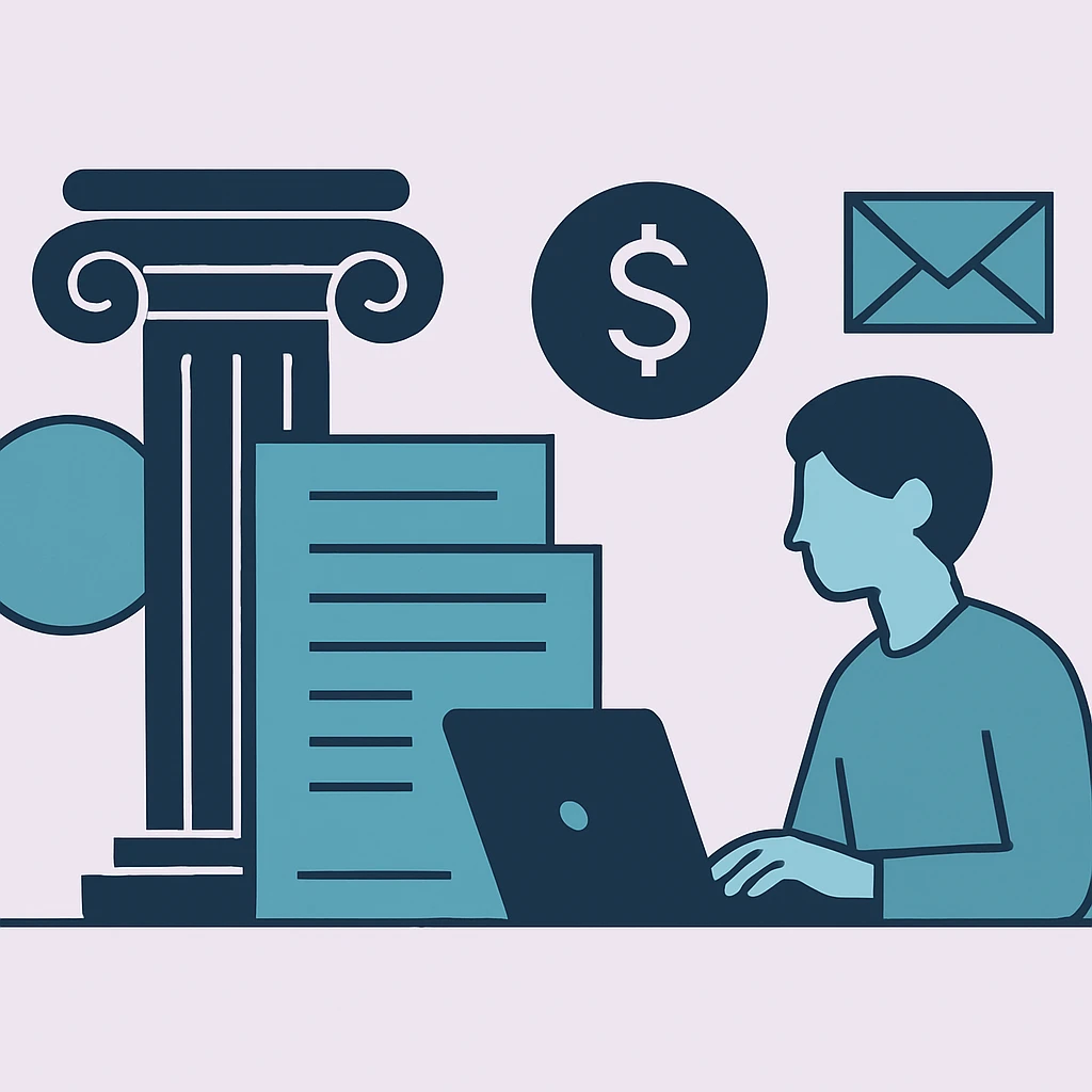 Editorial illustration representing Transparent article processing charges and waivers