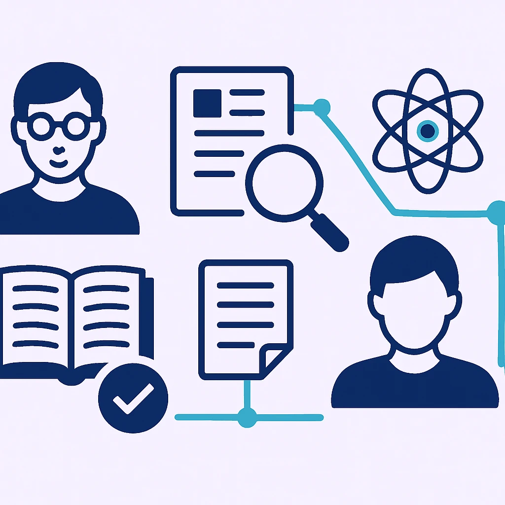 Overview of the key elements involved in Reader, reviewer, and author account registration