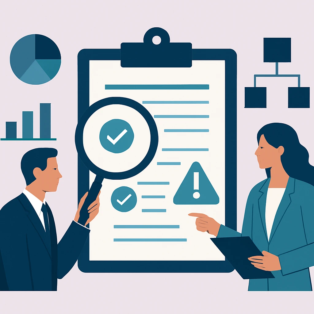 Editorial illustration representing Subrecipient Monitoring: Responsibilities and Risk Controls