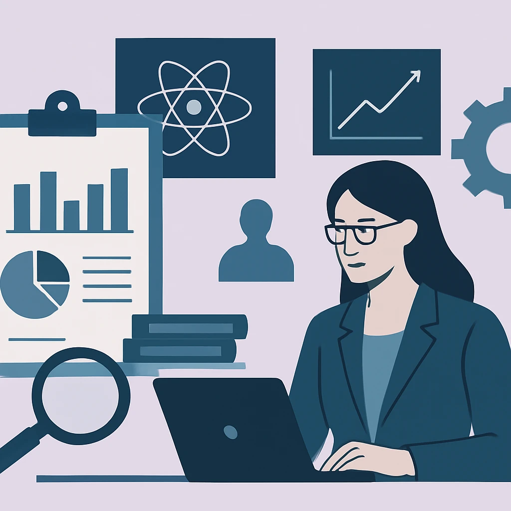 Editorial illustration representing What Is Research Administration? Roles, Functions, and Career Context
